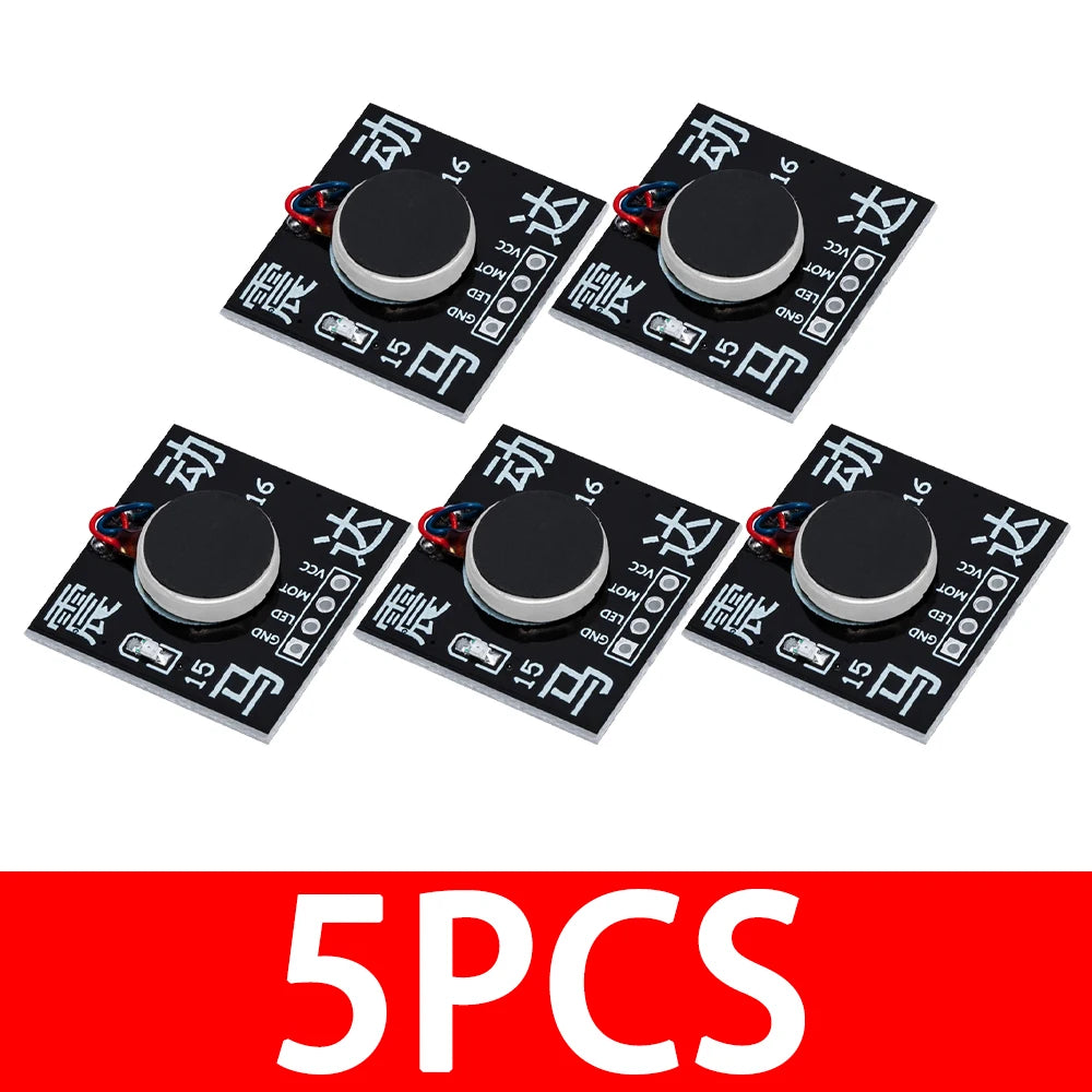 5V Mini Vibrating Motor Module - High/Low Level Vibration Control Compatible for Arduino Zpaxo 5pcs