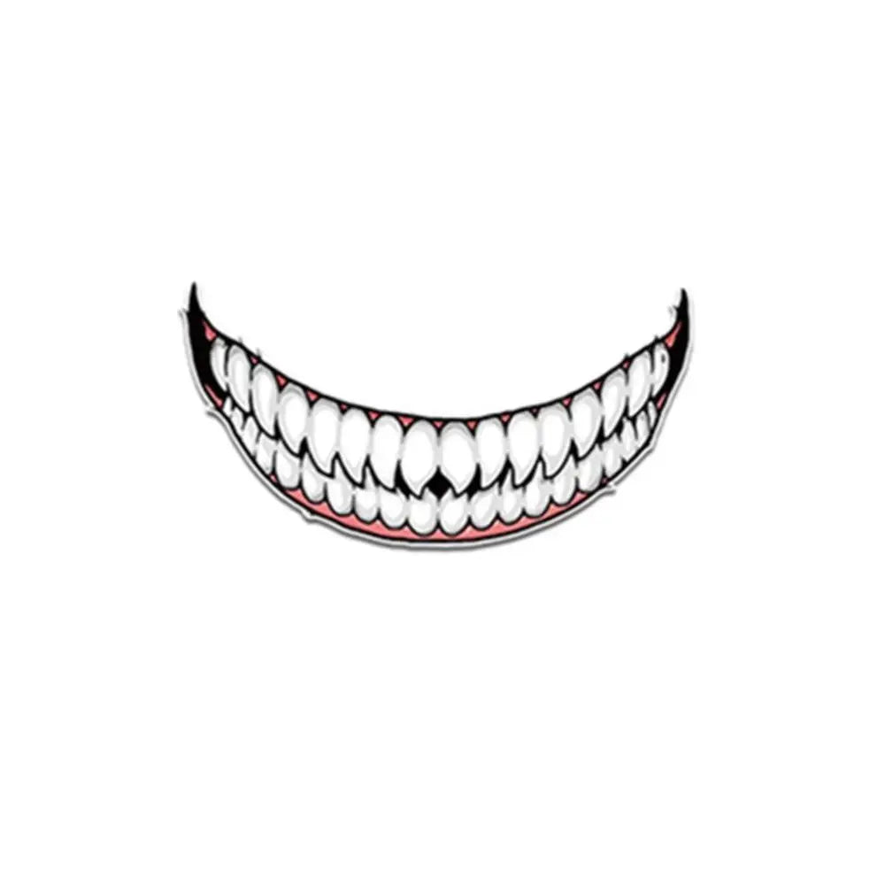 Waterproof Motorcycles Decoration Accessories Scratch Sticker Zpaxo S-teeth