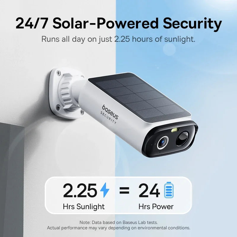 Baseus Security S1 Lite Solar Camera Wireless Outdoor Continuous Zpaxo