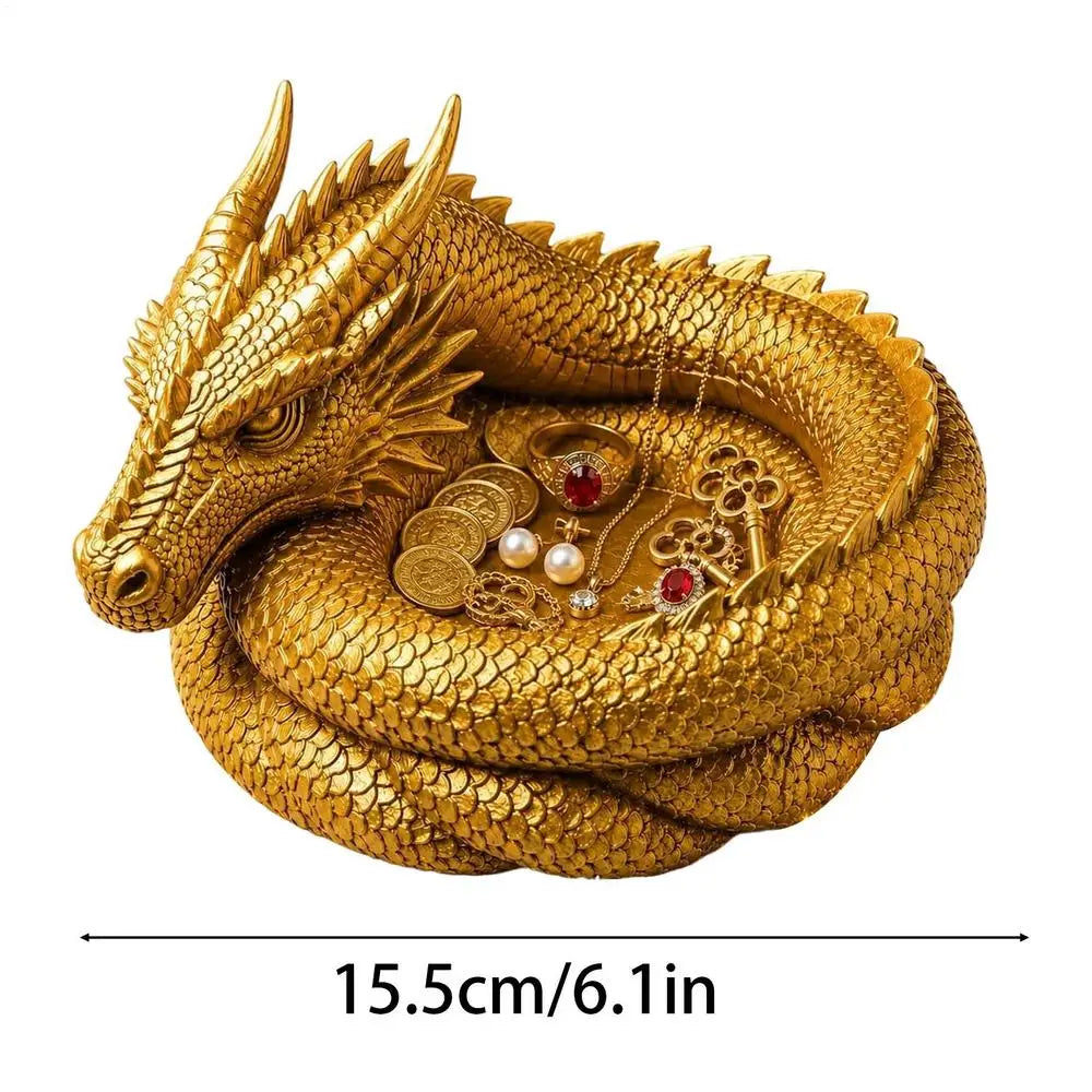 Catchall Bowl Gothic Dragon Storage Decoration 3D Printed Coin Ring Zpaxo China Mainland Gold