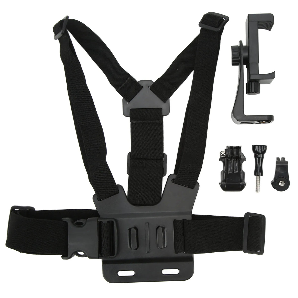 Mobile Phone Chest Strap Detachable Stand Convenient Quick Release Zpaxo black color
