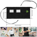 1/2PCS Kitchen Apron Retro Aprons Long/Short Waist Adjustable Ruffle Side Vintage Cooking Aprons with Pockets For Woman Men Work Zpaxo 2PC-3 Pockets