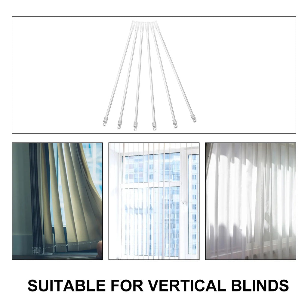 Curtain Accessories Transparent Rod Hooks Vertical Blinds Long Tilt Zpaxo
