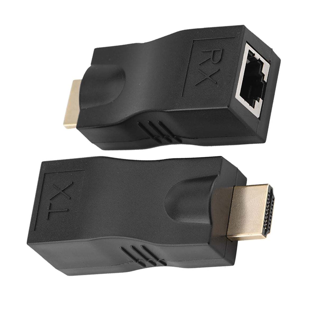 Single Cable Extender 2x HDMI 30m RJ45 Network Converter Repeater Zpaxo