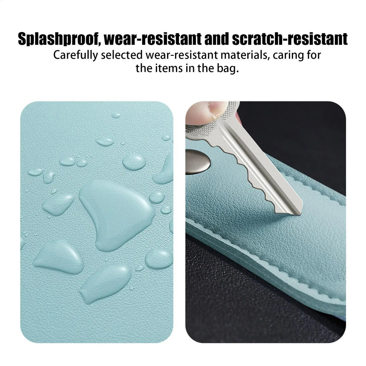 PU Leather U Disk Pouch Protective Cover Anti Lost Flash Drive Case Zpaxo
