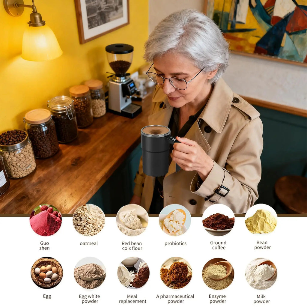 Self Stirring Mug Automatic Mixing Coffee Cup Heat Resistant Zpaxo