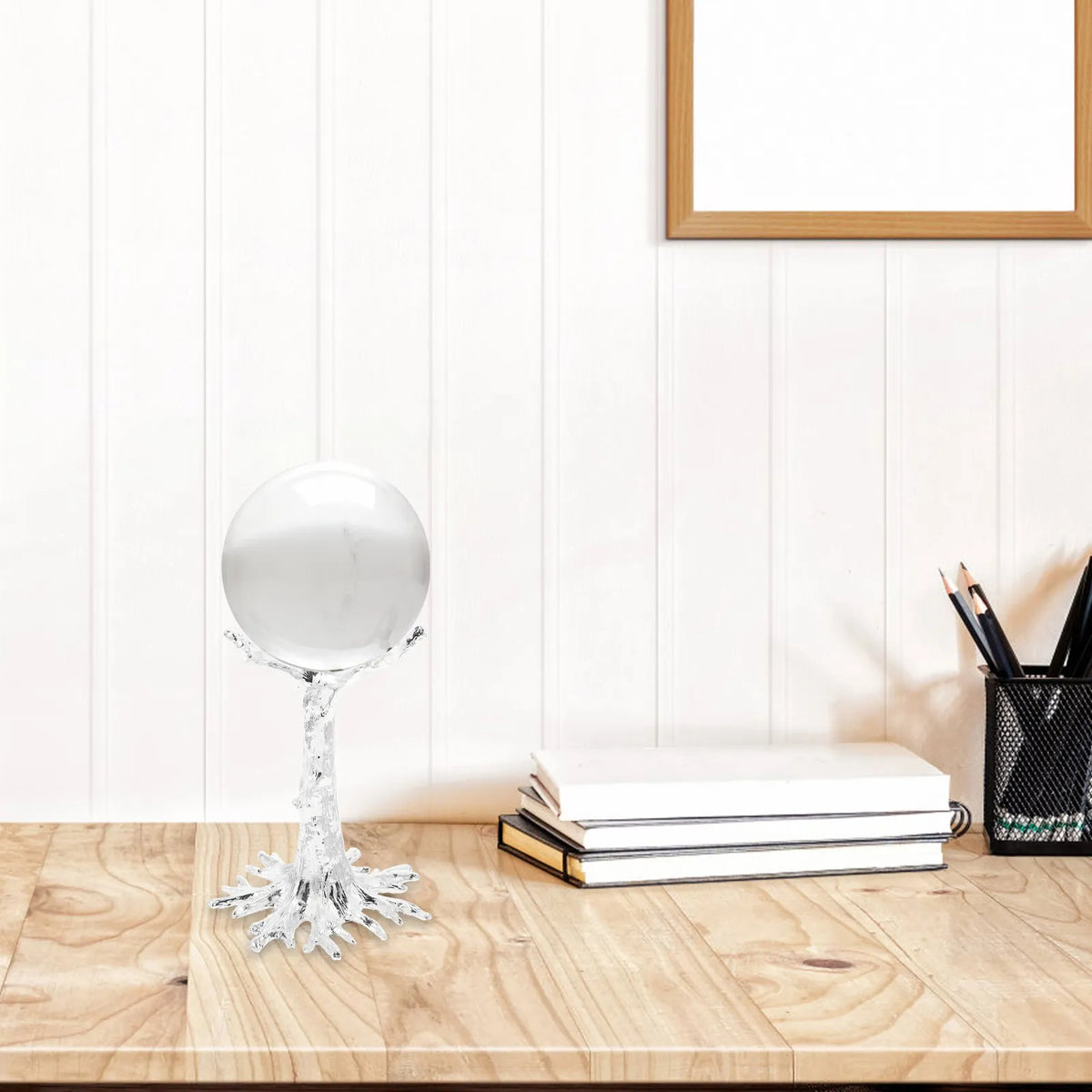 Zinc Alloy Crystal Ball Stand Premium Display Holder Sphere Ornament Zpaxo