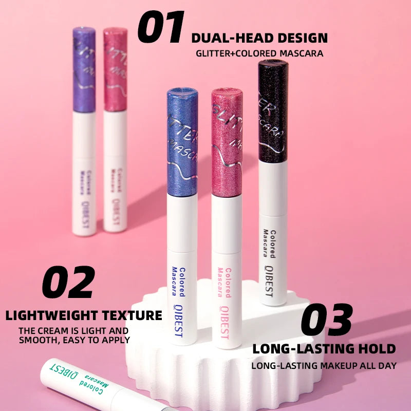 1 Shiny Mascara Light Texture Smooth Application Lasting Luster Zpaxo