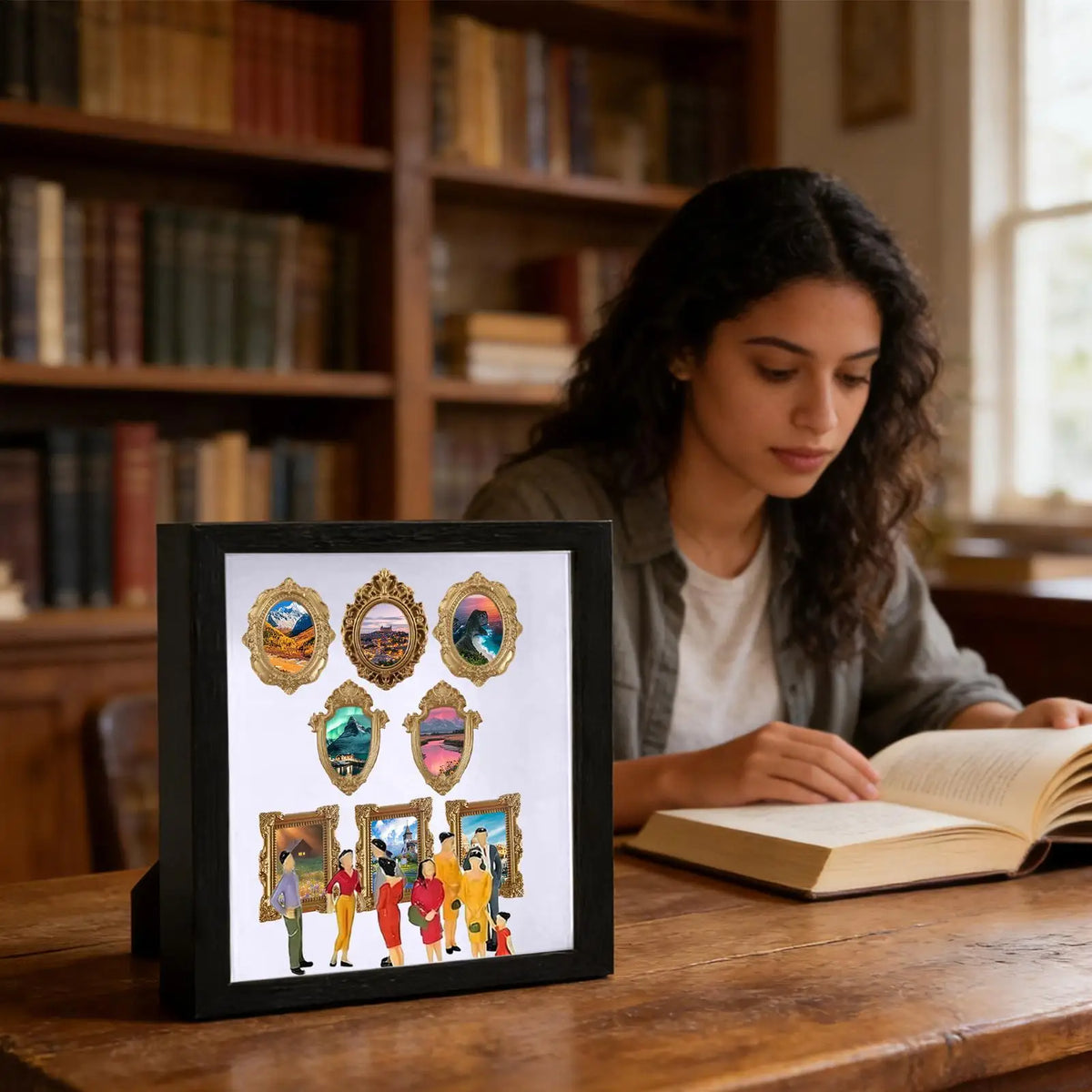 Shadow Box Display Case Picture Frame Memory Museum Silhouette Zpaxo