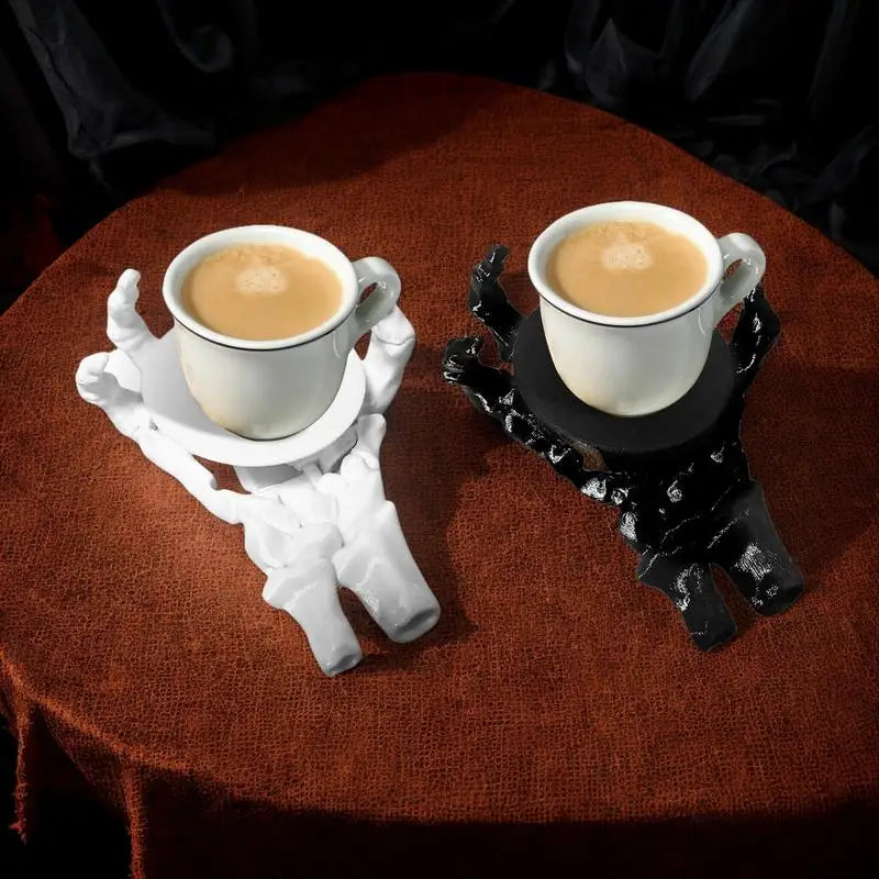 Gothic Coasters Skull Hand Cup Mat 3D Funny Decorative Drinks Zpaxo
