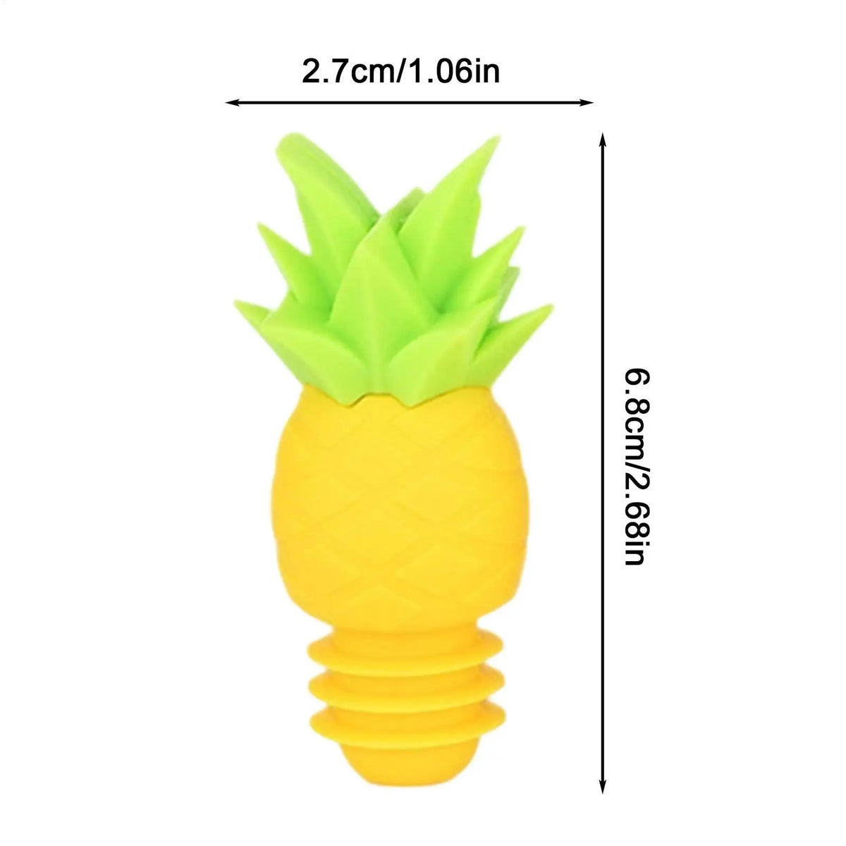 Wine Stopper Reusable Pineapple Shape Silicone Sealer Beverage Zpaxo
