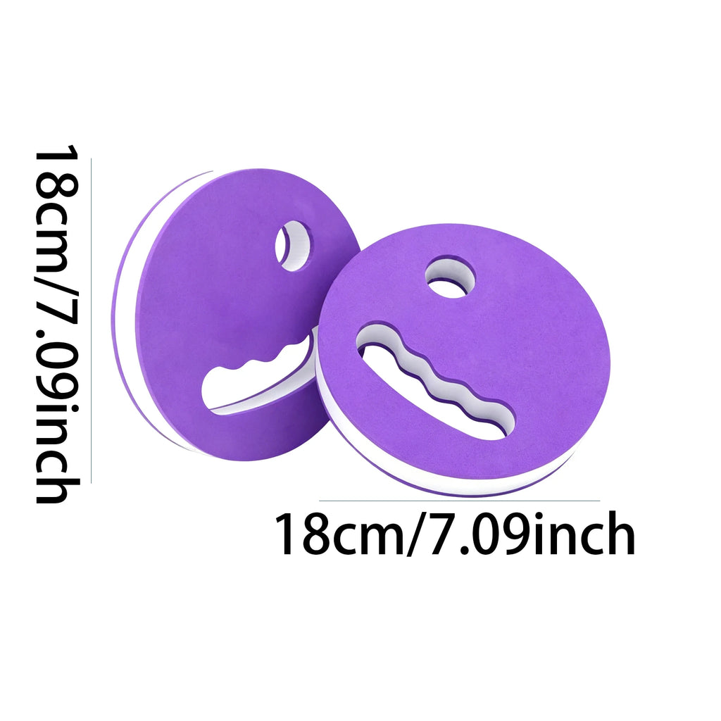 1Pair Water Exercise Discs with Manual Handle Water Paddle Board Hand-Held Float Board Pool Training Equipment Swimming Aids Zpaxo