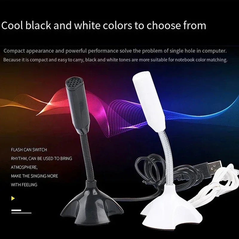 USB Microphone Laptop Computers Adjustable Studio Singing Gaming Zpaxo