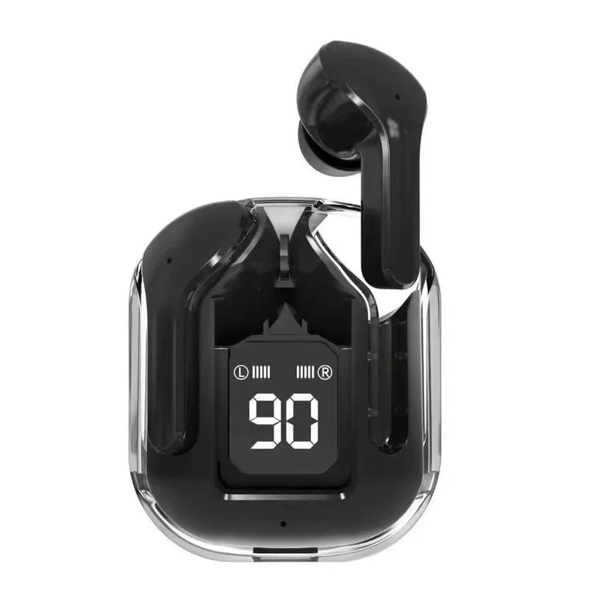 T2 TWS Wireless Headphones LED Power Earphones Digital Display Zpaxo black