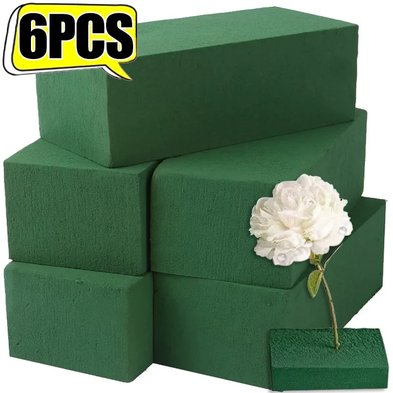 Flower Foam Blocks Fresh Artificial Flowers 1-6 Wet Home Decoration Zpaxo