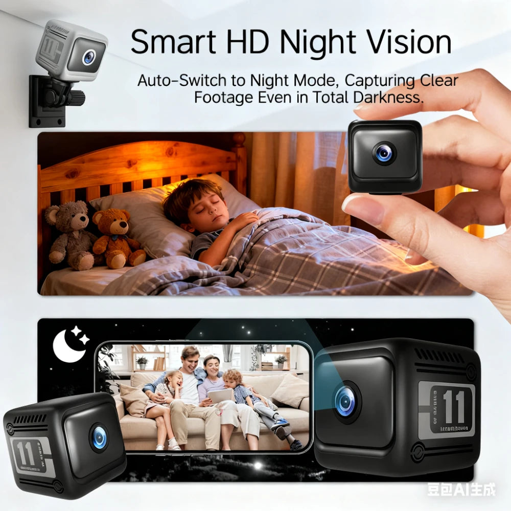 1080P HD Wifi Mini Camera Long-lasting Battery Life Smart Home Zpaxo