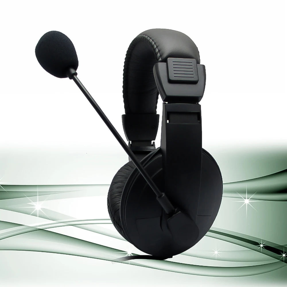 Wired Headphones Operator Headsets Mic Noise Reduction Earphones Zpaxo