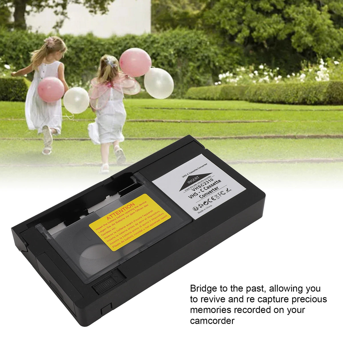 Camcorders Cassette Adapter Easy Simple Converter Battery Operated S Zpaxo