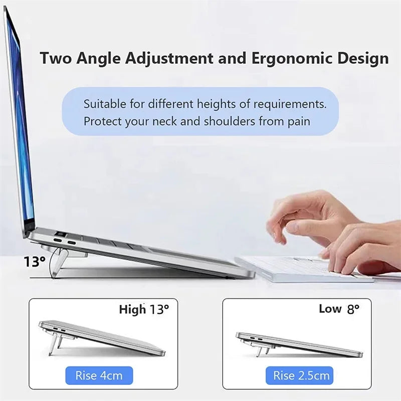 Aluminium Self-adhesive Laptops Stand Invisible Computer Keyboards Zpaxo