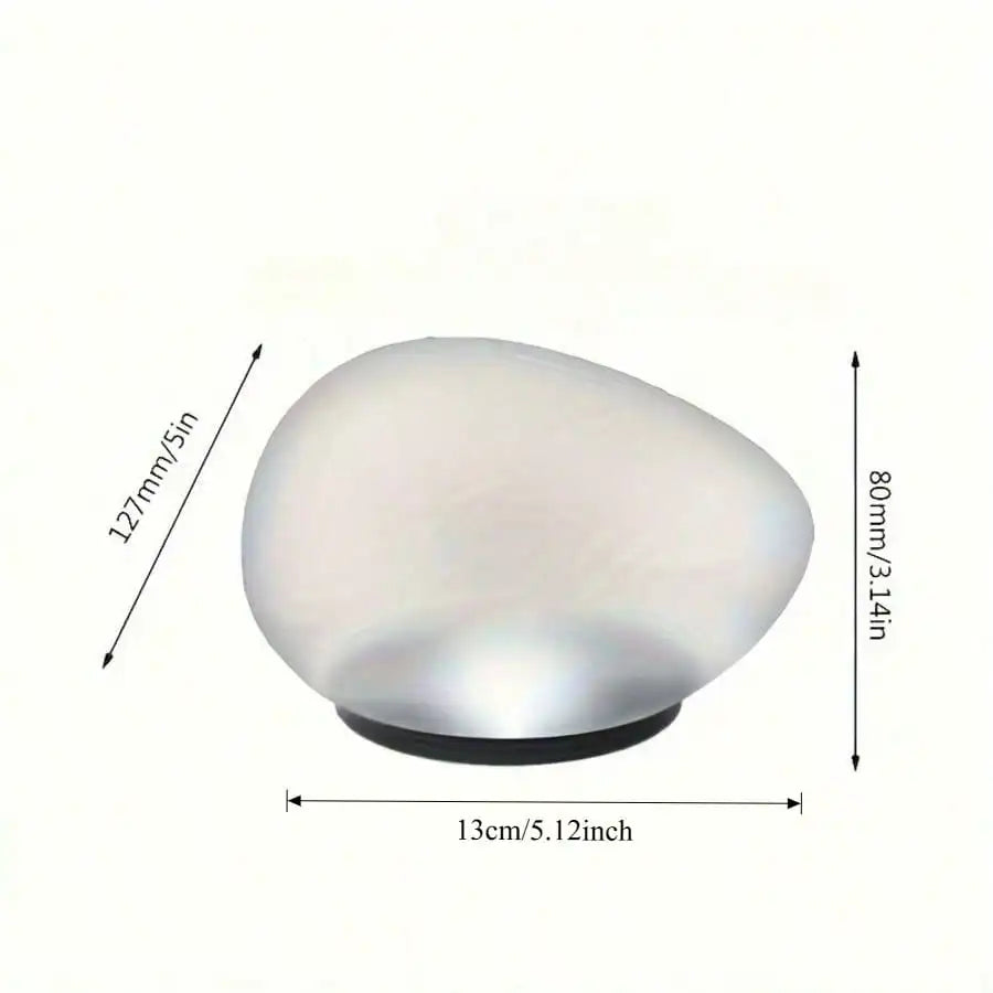 Solar-powered White Light Stone Lamp Suitable Indoor Outdoor Use Zpaxo
