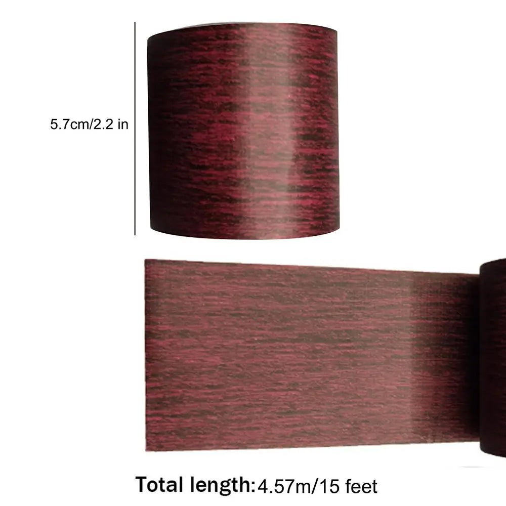 4.5M Realistic Wood Grain Repair Duct Tape Furniture Renovation Adhesive Skirting Waist Line Floor Stickers Home Decor Zpaxo 03 China Mainland