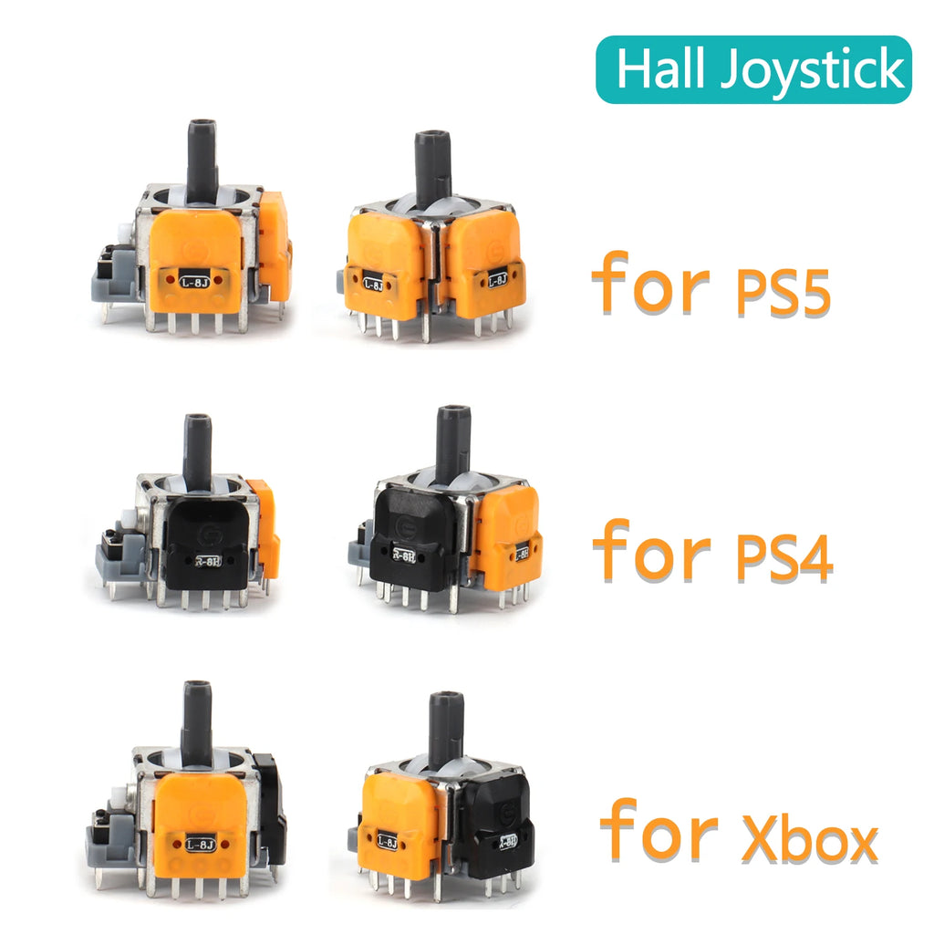 1 Pair Replacement Hall Effect Joystick 3D Analog PS5 PS4 Xbox One SX Zpaxo