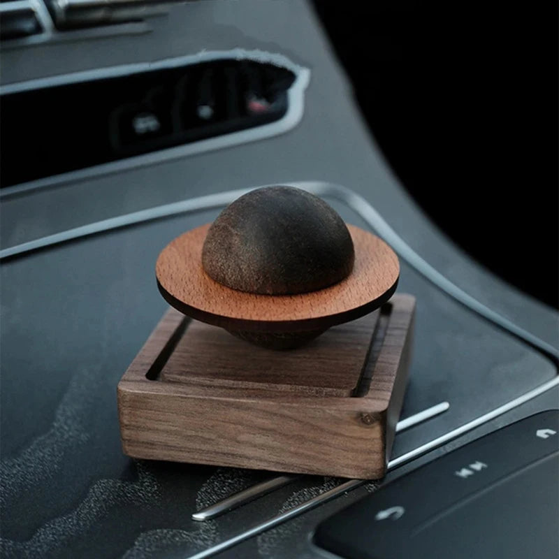 Wooden Aromatherapy Diffuser Scented Wood Planet-shaped Car Home Zpaxo