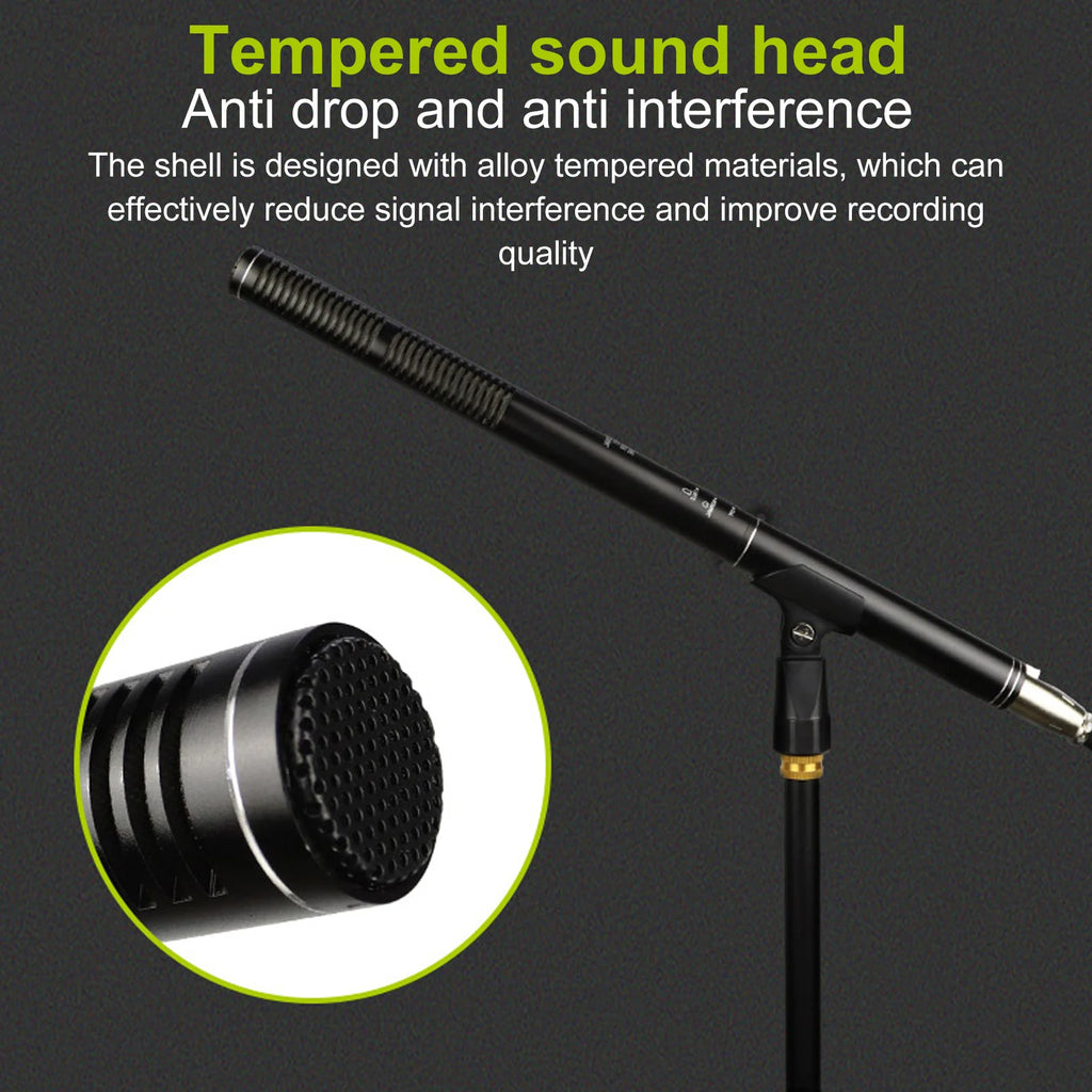 Condenser Microphone Dual Pickup Modes Sensitivity XLR Mobile Phones Zpaxo