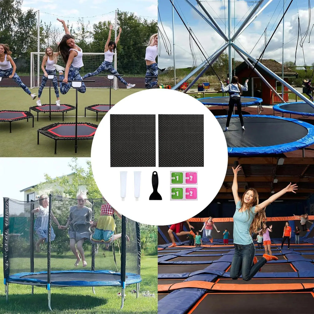 Trampoline Patch Repair Cuttable All Weather Secure Mat Hole Tear Zpaxo
