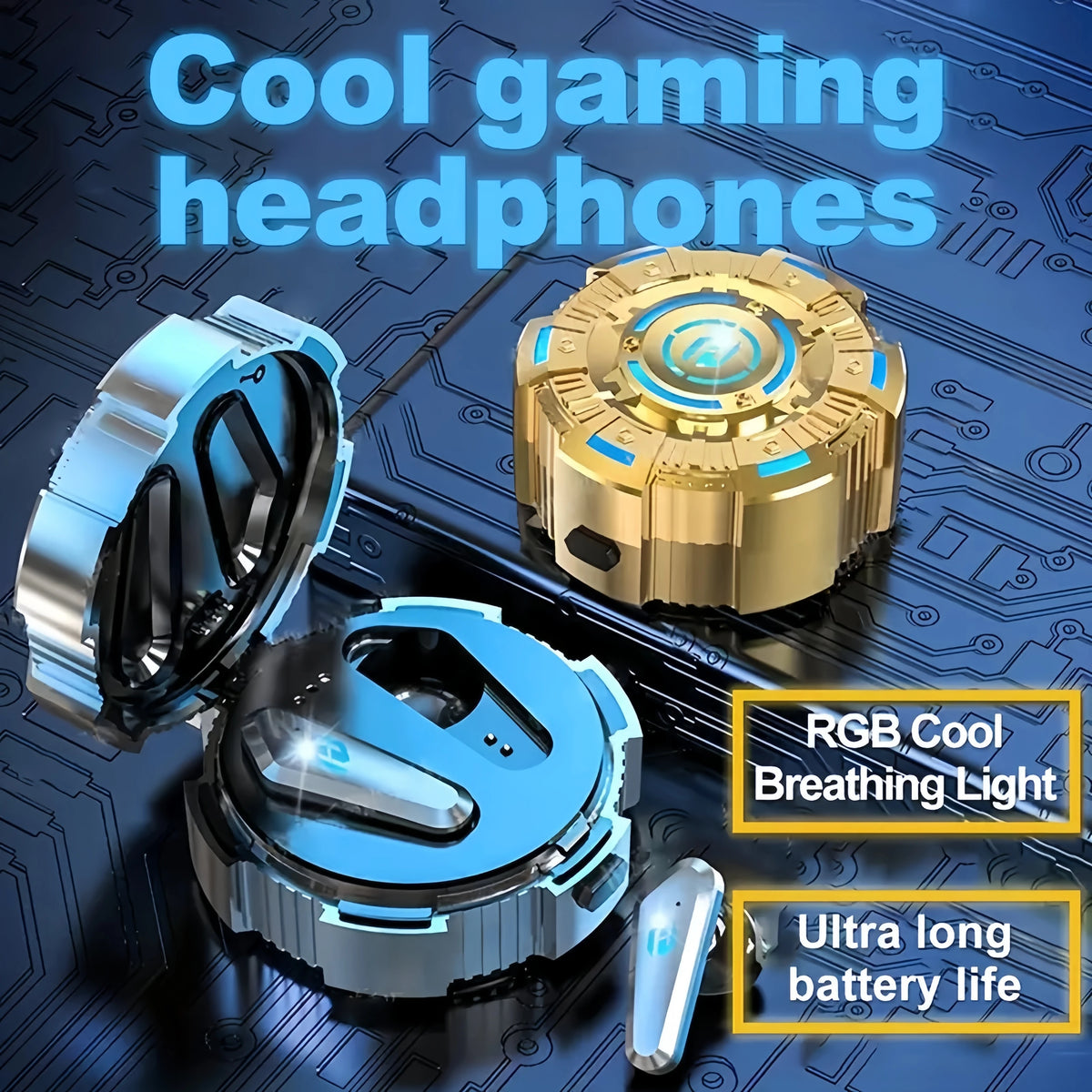 Wireless Earbuds Ultra-low Latency Gaming Bluetooth Premium Sound 5 Zpaxo