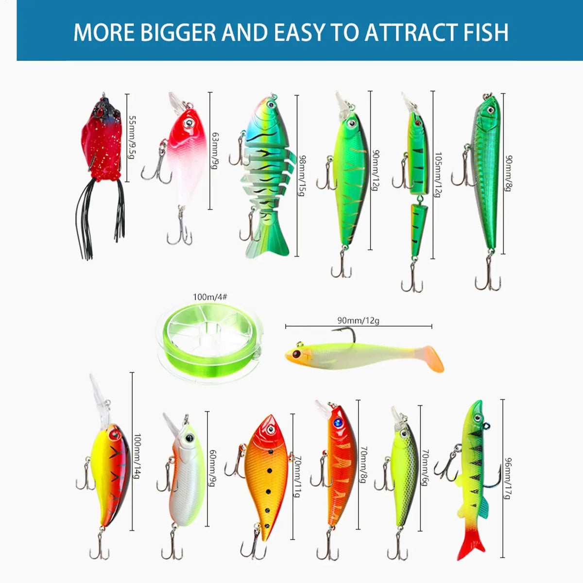 Fishing Lure Artificial Gear Outdoor Saltwater Freshwater River Lake Zpaxo
