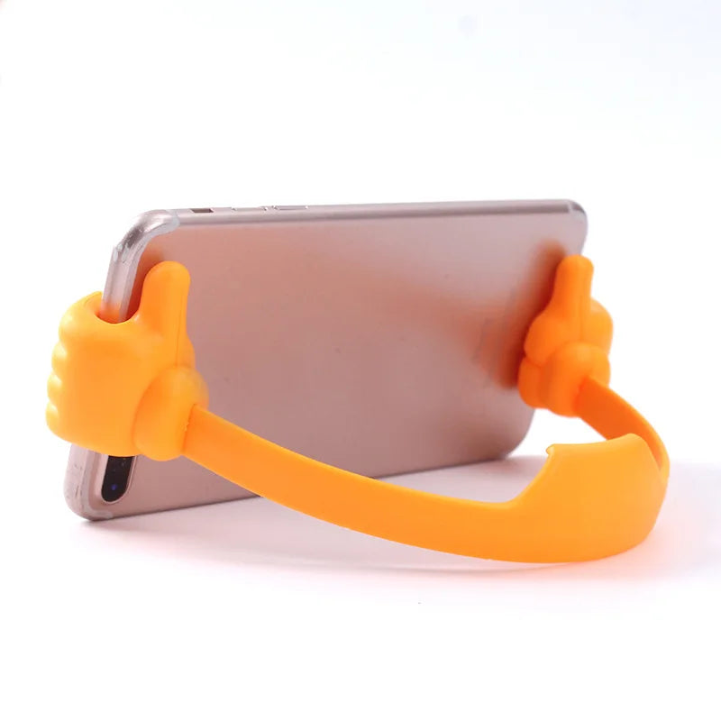 Portable Thumbs Up Mobile Phone Stand Lazy Holder Desk Tablet Bracket Zpaxo Orange