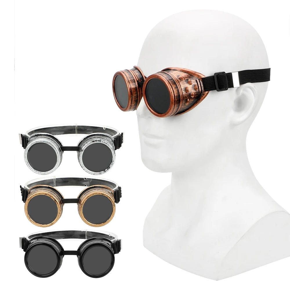 Retro Sun Glasses Windproof Steampunk Welding Punk Gothic Sunglasses Zpaxo
