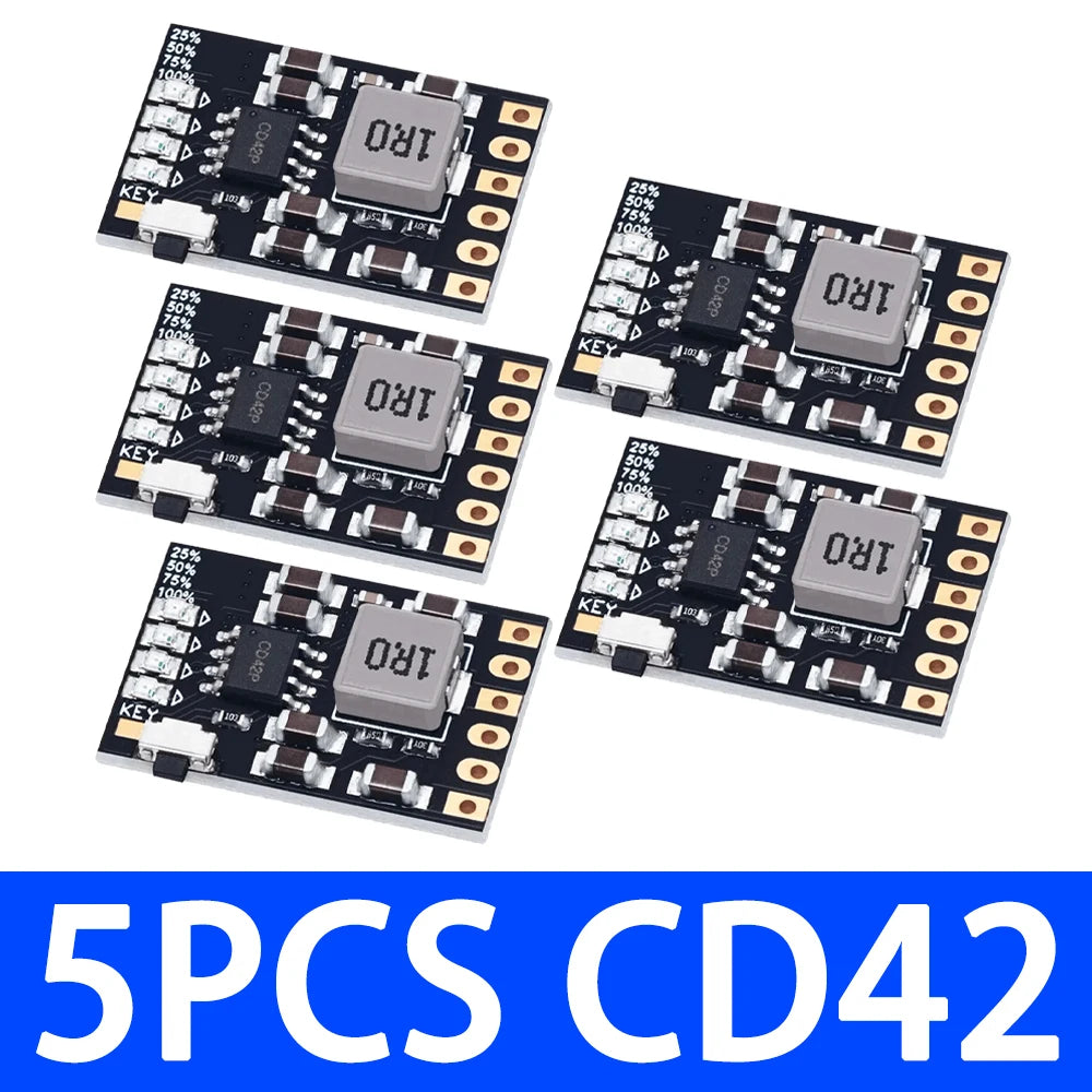 TP5100 charging management power supply module board TP5000 1A 2A compatible with 4.2V 8.4V single and double lithium batteries Zpaxo 5PCS CD42