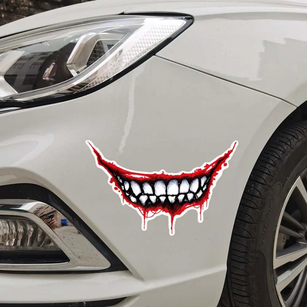 Decal Decorative Tag Motorcycle Sticker Car Decal Graffit Mouth Sticker Joker Graffit Car Sticker Skeleton Metal Car Sticker Zpaxo