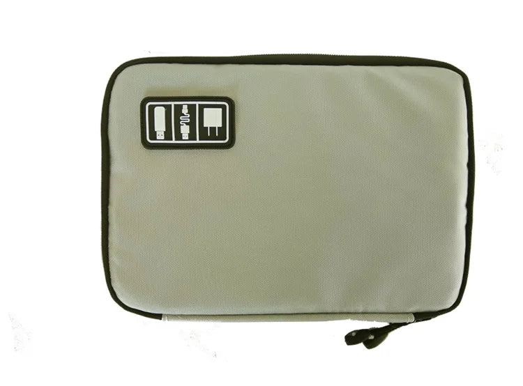 Large Capacity Portable Travel Waterproof Electronics Cable Organizer Zpaxo Gray