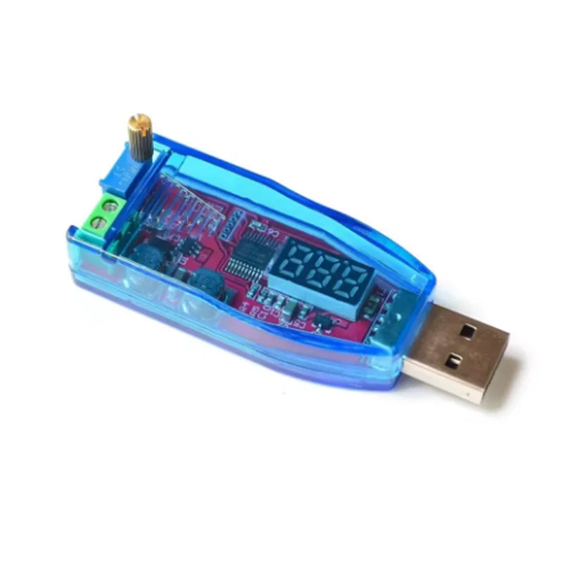 DC-DC 5V 3 3V 9V 12V 24V DP Red Green USB Adjustable Buck Boost Power Zpaxo