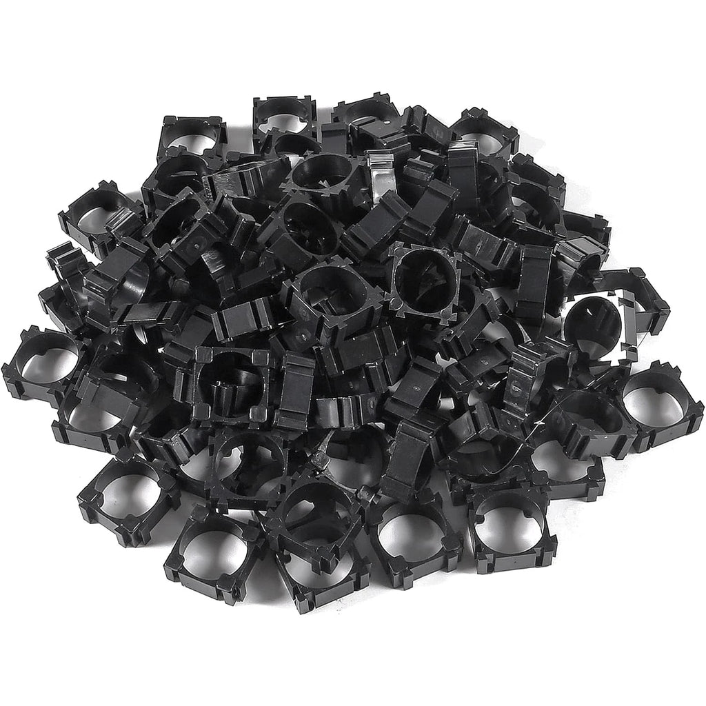 18650 Lithium Battery Holder Plastic Bracket Cylindrical Cell Stand Zpaxo 100pcs