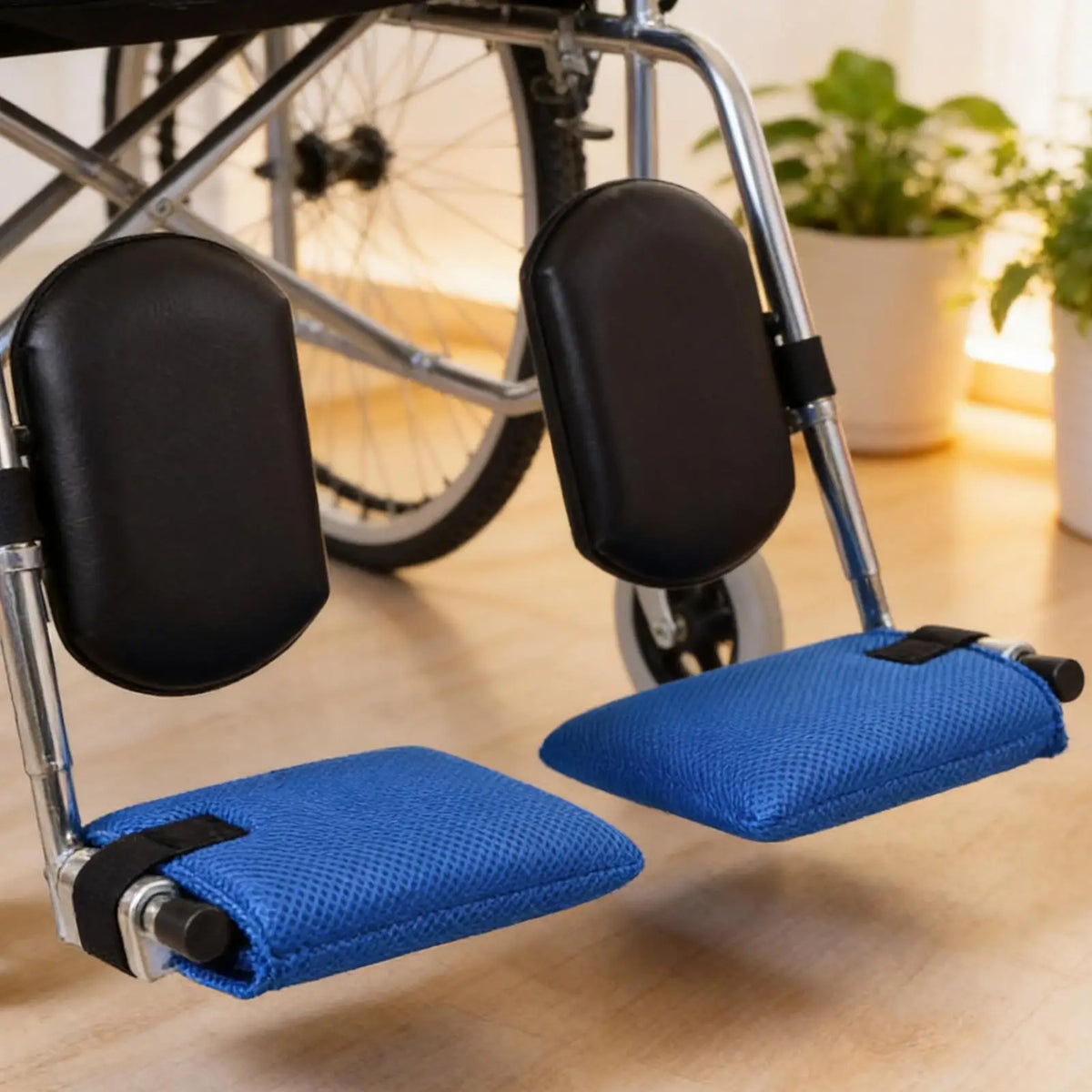 Wheelchair Footrest Pad Soft Non Slip Foot Pedal Cover 1 Pair Elderly Zpaxo