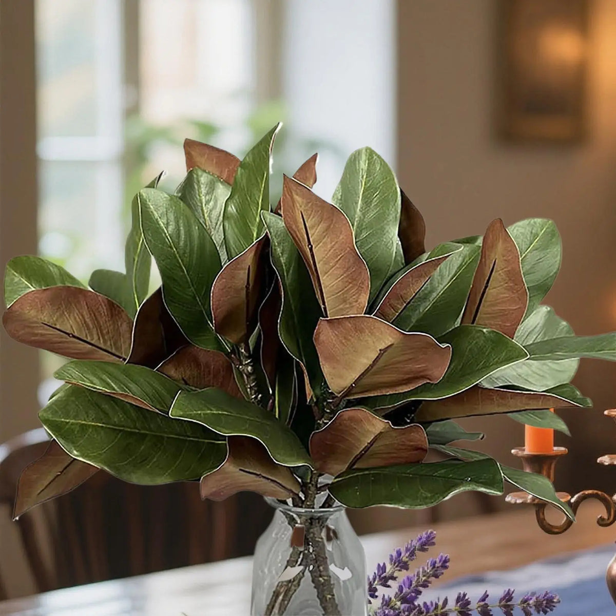 Faux Branches Realistic Magnolia Leaves Artificial Greenery Stems Zpaxo