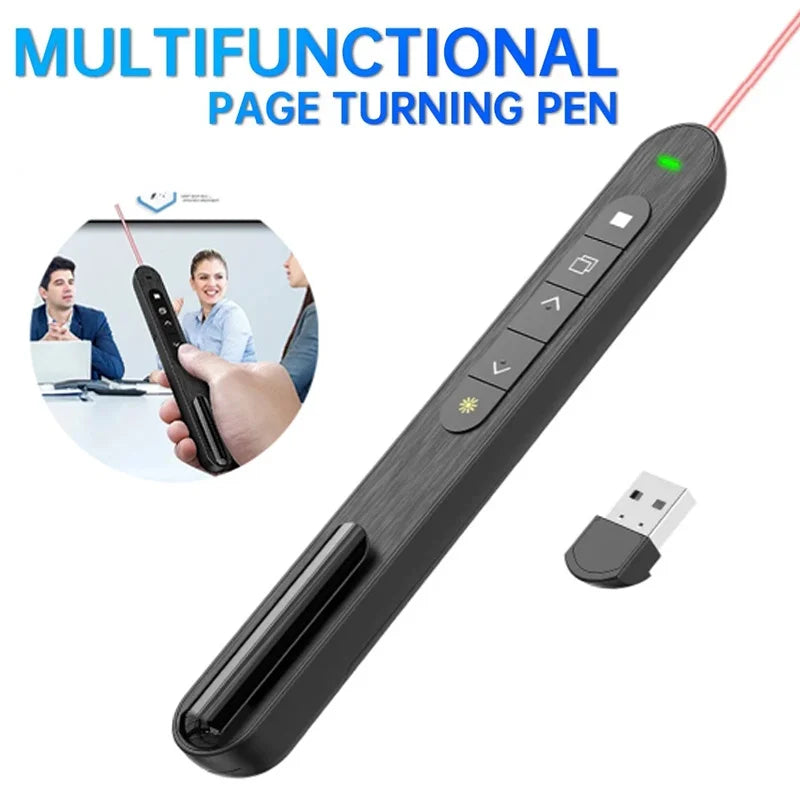 Portable PPT Clicker Wireless Presenter Remote Control Pen Zpaxo