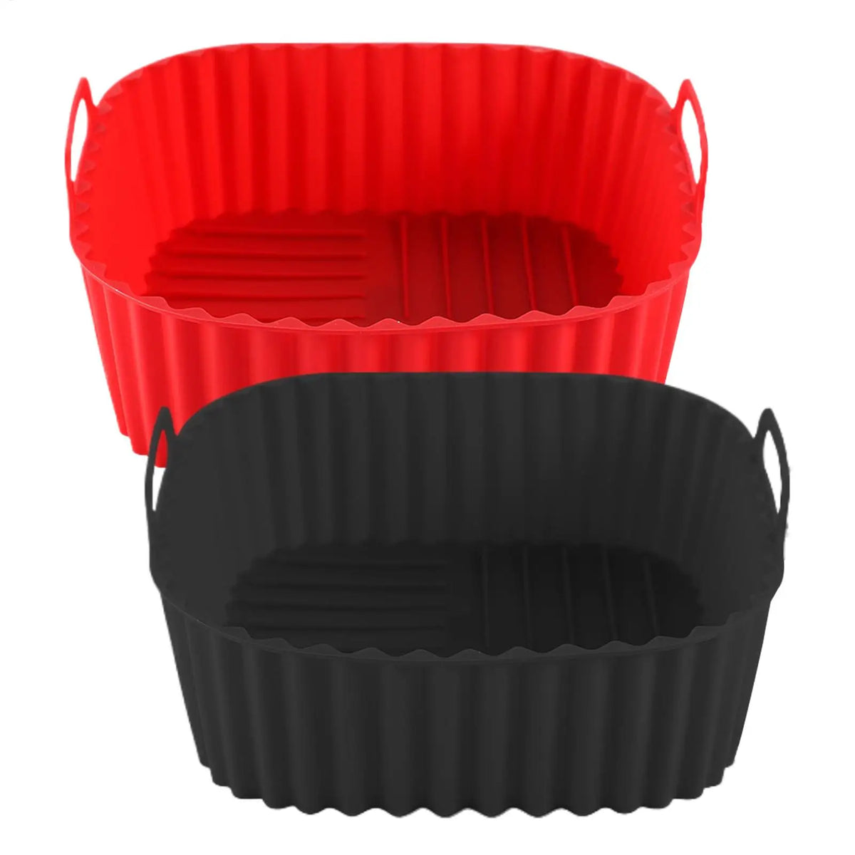 Silicone Air Fryer Liners Square Non Stick Reusable Basket Pizza Zpaxo
