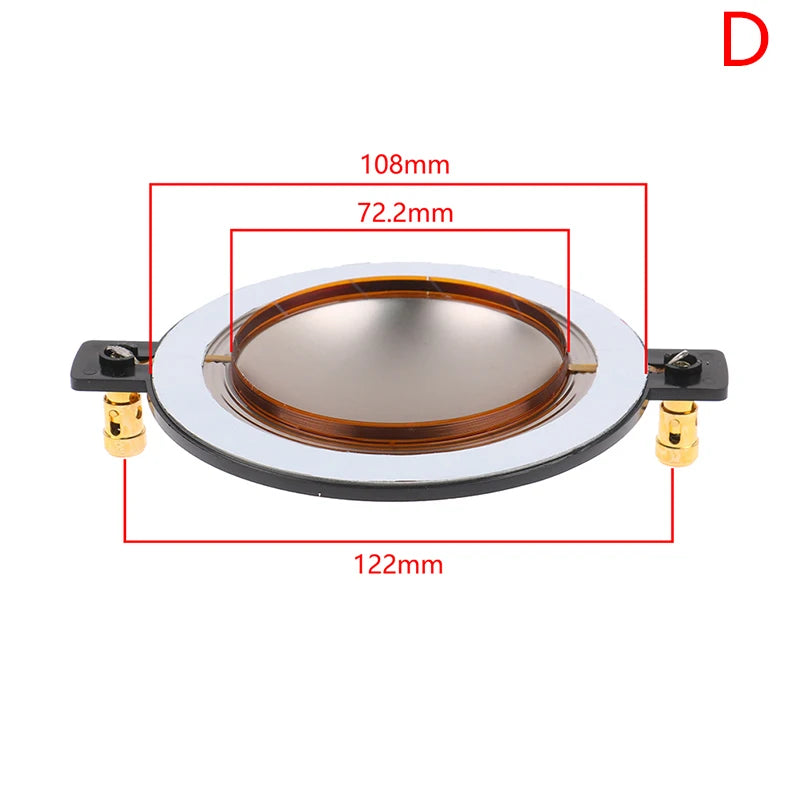 34.4 44.4 51.3 72.2 74.5 Core Tweeter Voice Coil Membrane Titanium Film Treble Speaker Repair accessories DIY Parts Zpaxo 72.2mm