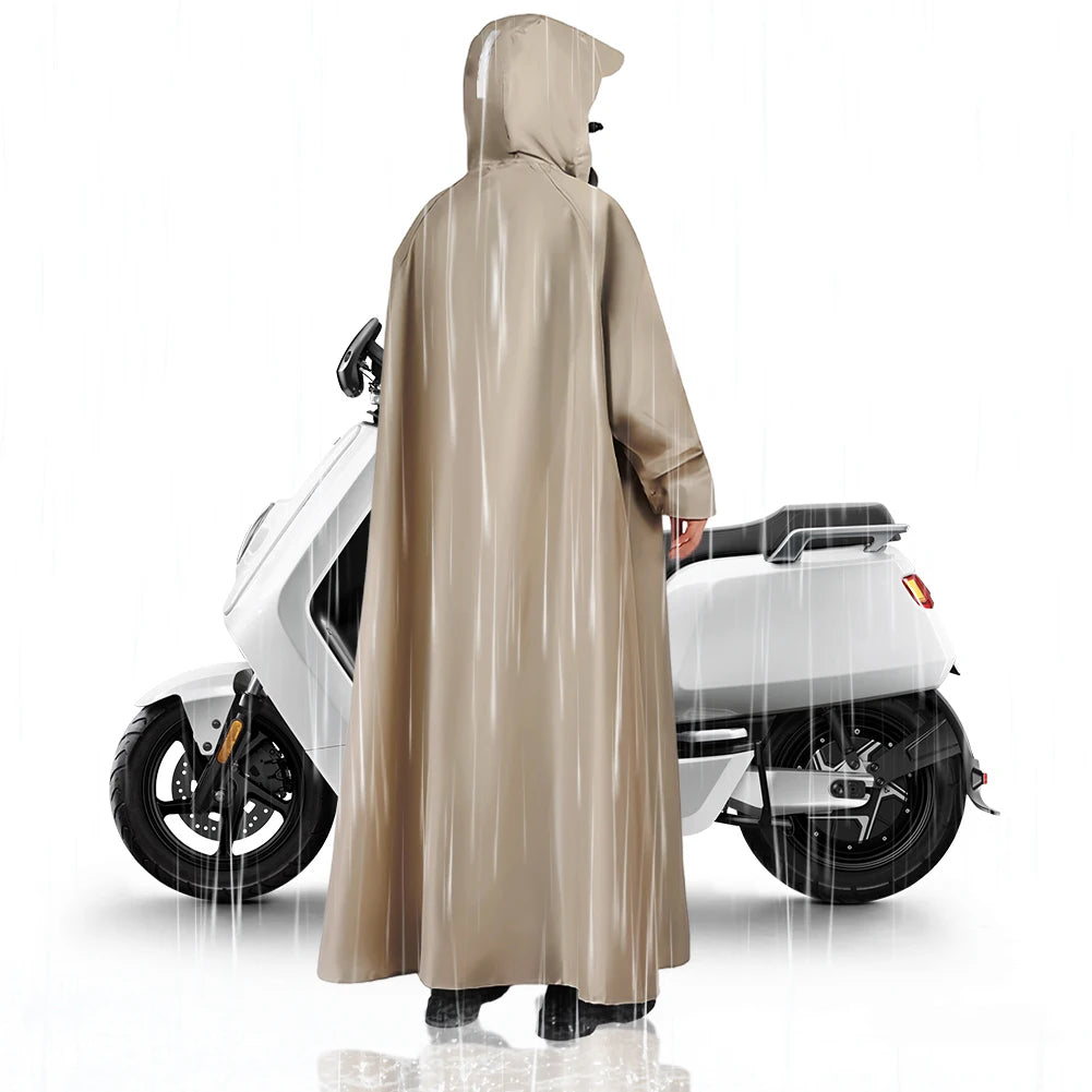 Adult Motorcycle Raincoat Waterproof Electric Car Rain Coat Foldable Zpaxo