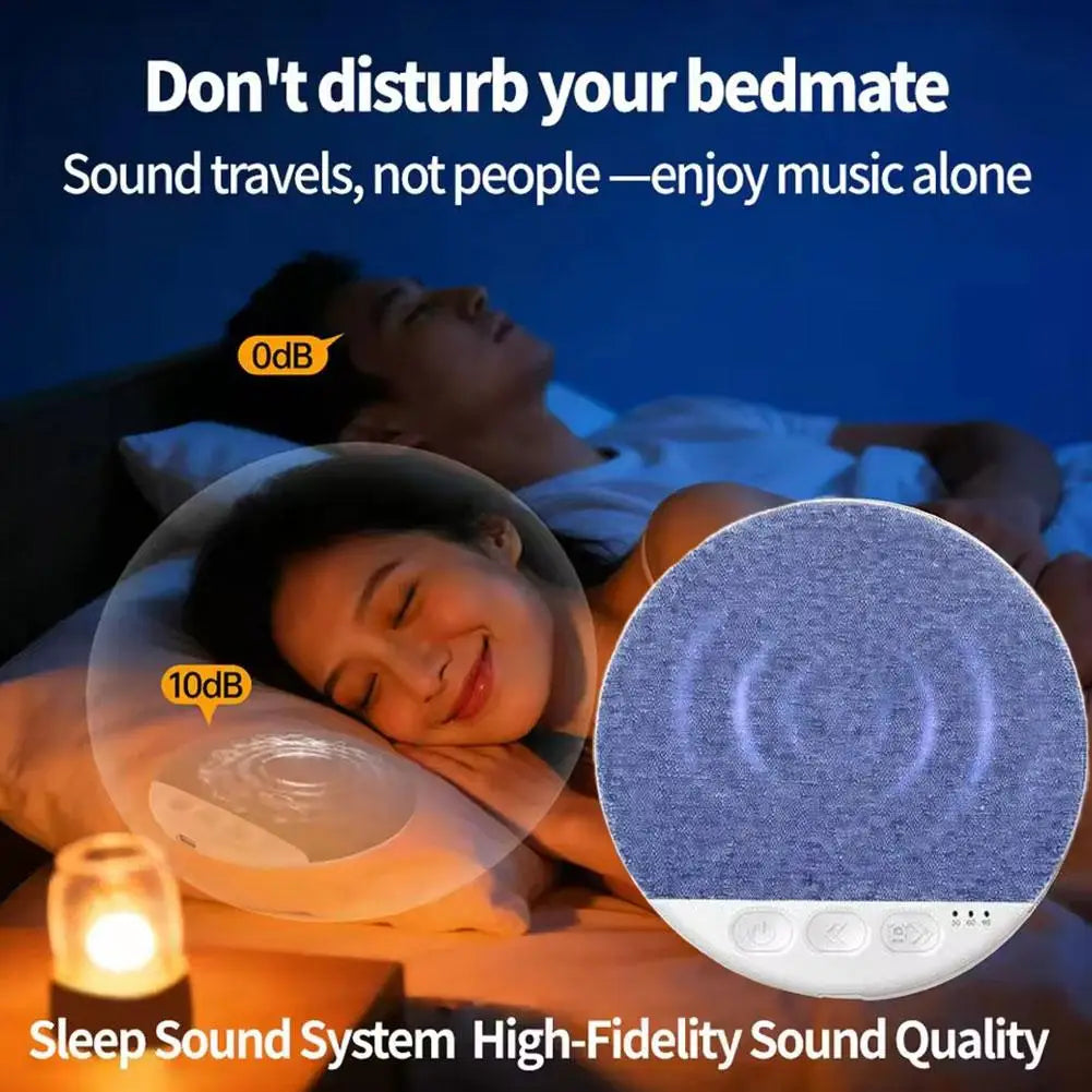 2026 Wireless Pillow Speaker Sleep Aid Bluetooth Under Machine White Zpaxo