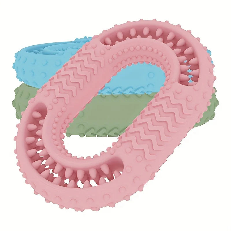 O-ring Dog Chew Toy TPR Pet Teeth Cleaning Interactive Cat Puppy Zpaxo
