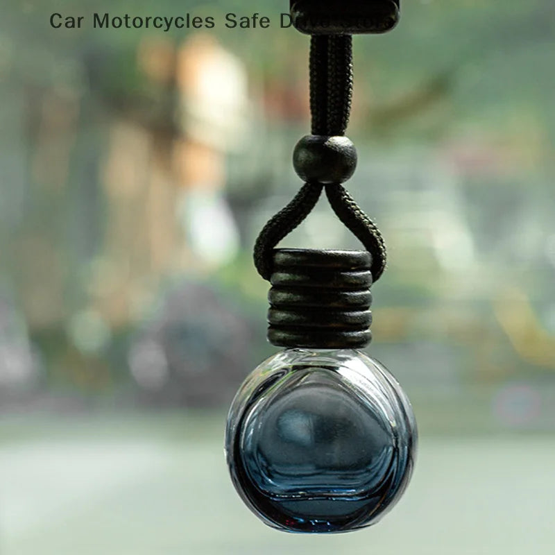 CM1Psc Black Cap Dyed Square Empty Bottle Car Essential Oil Diffuser Zpaxo