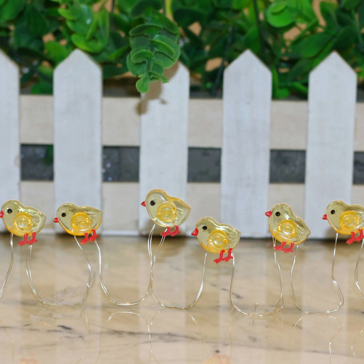 Easter Chicken String Light Decorative Warm Glow Little Shaped LED Zpaxo