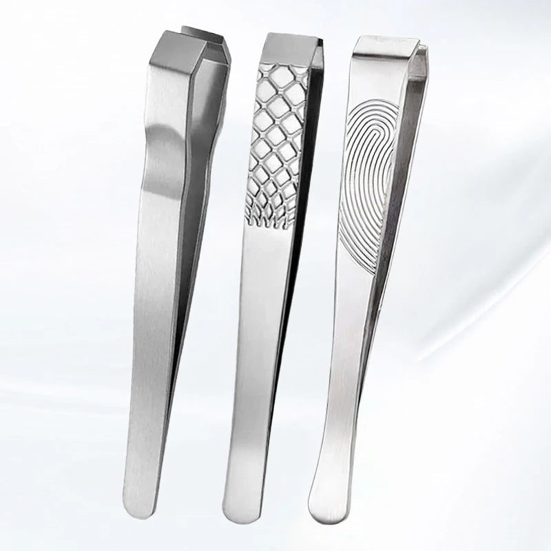 High-Precision Eyebrow Tweezers for Wide-Mouth Ergonomic Non-Slip Grip for Brow & Facial Hair, Stainless Steel Makeup Tools Zpaxo 3Pc Mixed