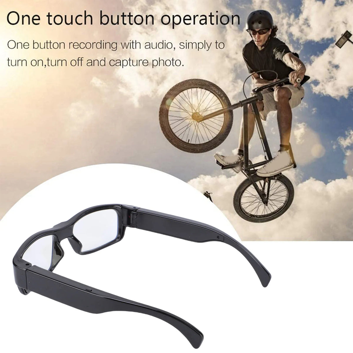 Camera Glasses Sports Action 1080P HD Video Recording Photos Taking Zpaxo